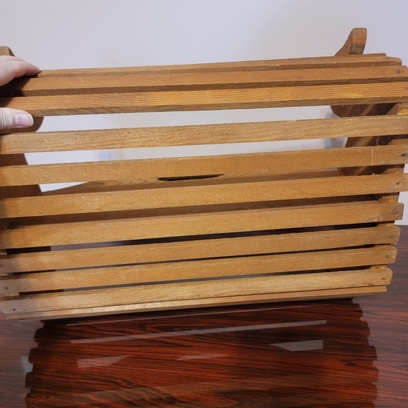 Handmade Wooden Duck Basket with Handle Hand painted and‎ Carved - Picture 9 of 9